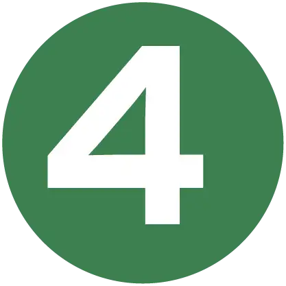 White number 4 on a green circle icon